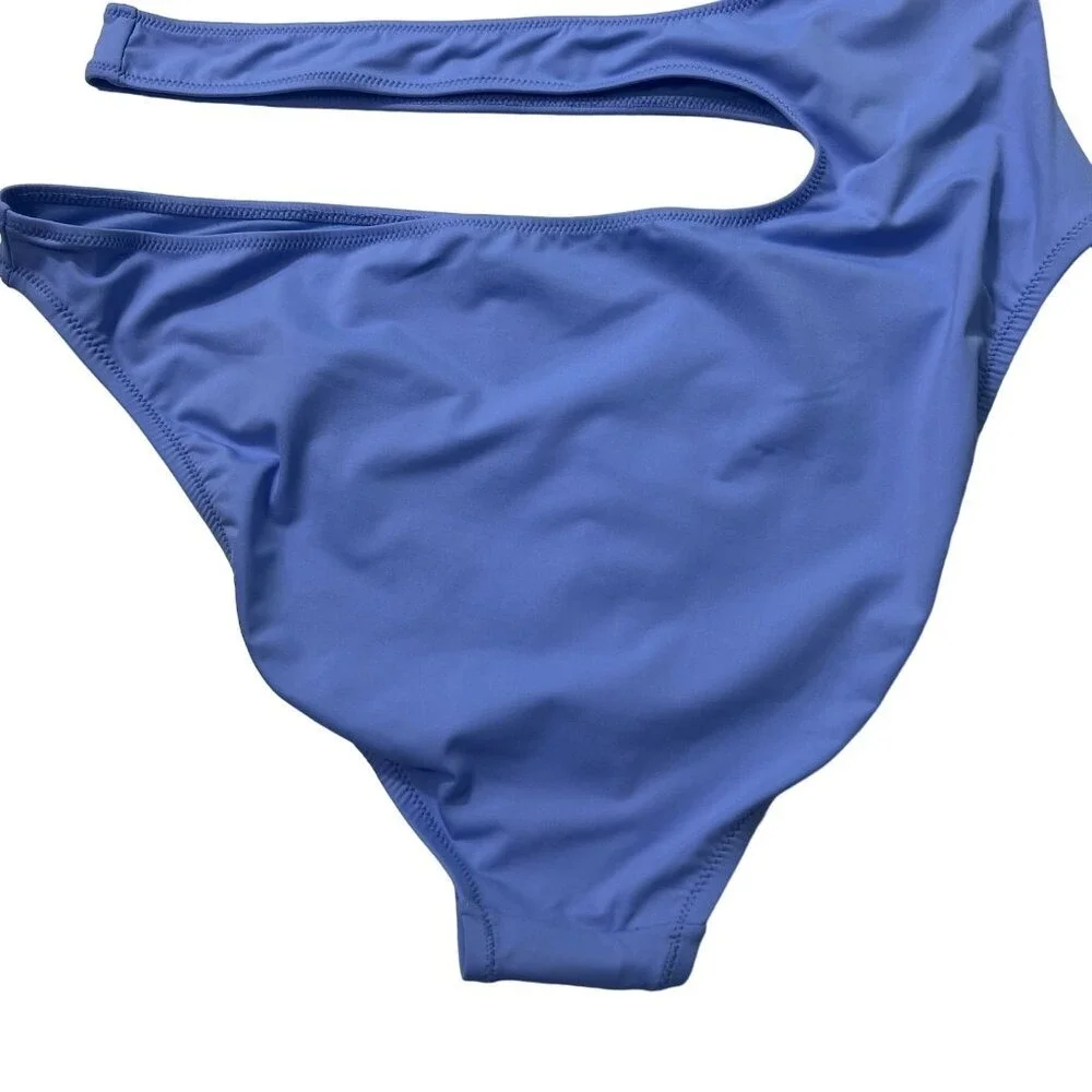 SKIMS Swim One Shoulder Monokini Periwinkle Womens‎ XL